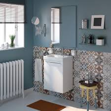 Conjunto De Mueble De Color Blanco Y Lavabo Ceramico Dispone De 1 Puerta Para Almacenar Tus Productos De Bano De Ma Muebles De Lavabo Muebles Color Para Banos
