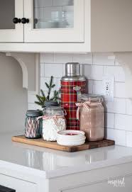 Hot cocoa decorative canisters for kitchen. Festive Christmas Kitchen Decor Ideas Festive Decorating Tips