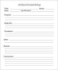 Biology Lab Report Template 3 Professional Templates Lab Report Biology Labs Lab Report Template