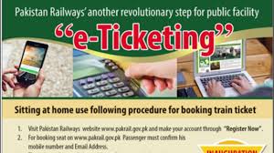 Pakistan Railways E Ticketing Online Booking Procedure Pakistan Railways Railway Website Railway