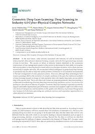 But in some places it goes deeper. Pdf Geometric Deep Lean Learning Deep Learning In Industry 4 0 Cyber Physical Complex Networks