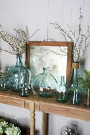 Spring In The Entryway One Thousand Oaks Spring Home Decor Glass Decor Spring Decor