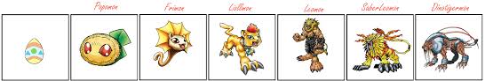 Leomon Line Digimon Anime