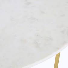 Coaster vance contemporary glass top round dining table in chrome. Round White Marble 6 7 Seater Dining Table D130 Midtown Maisons Du Monde