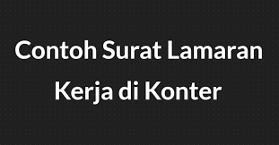 Pimpinan toko sinar jaya emas di jl. 50 Contoh Surat Lamaran Kerja Yang Baik Dan Benar Terbaru
