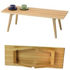 Folding Table Ash Wood Center Coffee Foldable Legs Spare Hot 544na Azumaya Japan Portable Furniture Folding Table Legs Coffee Table