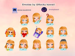 Maybe you would like to learn more about one of these? Artstation My Oc Emotes Rocky Kawaii