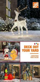 This is the probably the best time to pick up some decorations for next year. Deck Out Your Yard With Illuminated Outdoor Christmas Decor Sure To Make Your Hou Christmas Yard Decorations Outdoor Christmas Home Depot Christmas Decorations