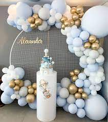 Perth Balloons Event Styling V Instagram Soft Baby Blue For Baby Alexander Baby Shower Decorations For Boys Baby Shower Balloons Baby First Birthday Themes
