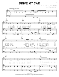 Check spelling or type a new query. Drive My Car Noten The Beatles Klavier Gesang Gitarre Rechte Hand Melodie