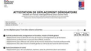 Attestation De Deplacement 2021 Voici Le Nouveau Document A Telecharger Et Imprimer