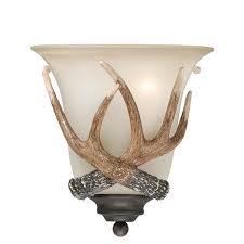 Check spelling or type a new query. Yoho 1 Light Bathroom Sconce Black Walnut Antlers Etc Cabin Decor Hunting Decor