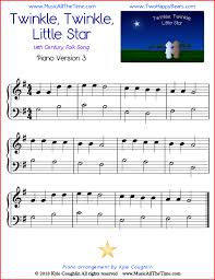 Twinkle Twinkle Little Star Simple Sheet Music For Piano Free Printable Pdf Pianosheetmusic Piano Sheet Music Piano Sheet Christmas Piano Music
