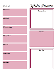 Free Printable Weekly Planners Monday Start In 2020 Weekly Planner Free Printable Weekly Planner Printable Planner Printables Free