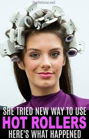 как сделать кудри на ночь без плойки и бигудей Pin Su Setting Of Hair Hairstyles Sexy Rollers Girls