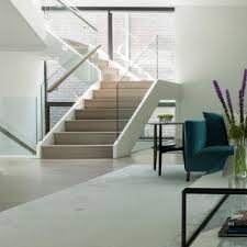 Glass staircase railing will create one of a kind design. Custom Stairs Staircases Chicago Designed Stairs