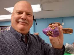 Valentine's Day rocks shared with coworkers