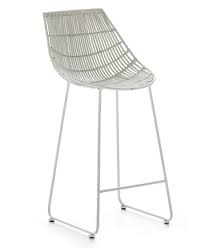 Comparez toutes les offres de tabouret bar rotin avec cherchons. Thai Mobilier Chaise De Bar Osier Et Metal Blanc Lestendances Fr