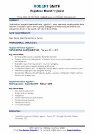 Registered Dental Hygienist Resume Samples Qwikresume