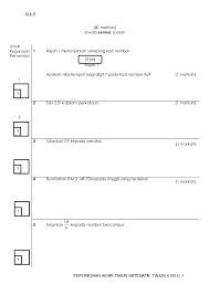 Download soalan peperiksaan bagi tahun 4 kssr untuk subjek matematik tahun 4 di link dibawah. Matematik Tahun 4 Kertas 2