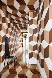 Black And White Geometric Wall Design These Geometric Wall Ideas Are The Epitome Of Cool Living Room Decor Rustic Country House Decor Rustic Living Room