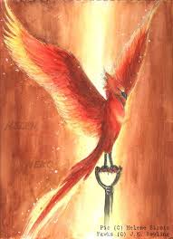 In the ancient greek and egyptian mythologies, it is described as a large bird, much like an eagle, with supernatural you also saw this bird in the harry potter movie 'harry potter and the order of the phoenix'. Fawkes Harry Potter Painting Harry Potter Art Drawings Harry Potter Drawings