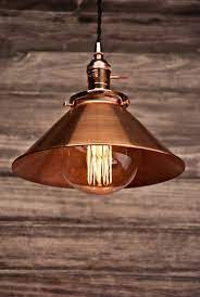 They have a soft curve that can help. Copper 10 39 39 Cone Shade Industrial Hanging Pendant Light Fixture Rustic Vintage Re Hanging Pendant Light Fixtures Copper Lighting Pendant Light Fixtures