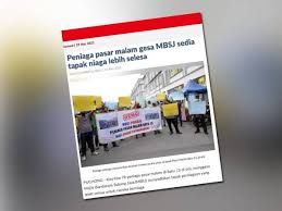 Pusat perdagangan seri kembangan taman len sen, cheras. 19 Peniaga Pasar Malam Batu 13 Puchong Dibenar Berpindah