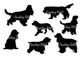 Black And White Springer Spaniel Clipart Pin On Silhouettes