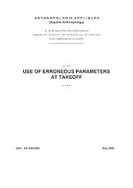 Modele de letre pour arete la distribution de journal. Https Www Bea Aero Etudes Use Of Erroneous Parameters At Takeoff Use Of Erroneous Parameters At Takeoff Pdf