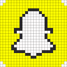 Snapchat Perler Bead Pattern Bead Sprite Avec Images Modele Dessin Pixel Pixel Art Facile Dessin Pixel Facile
