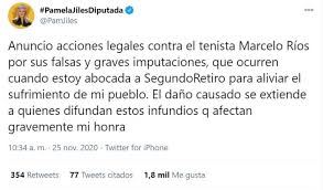 Fue en el programa el. Pamela Jiles Anuncio Acciones Legales Contra Marcelo Rios