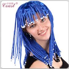 Braid dry don't braid your hair wet because it will be too heavy, says stylist kayley pak of john barrett salon. Fashionable Long Dark Blue Synthetic Braid Bead Hair Wig Buy Braid Bead Wig Fashionable Braided Wigs Braid Hair Wig Product On Alibaba Com