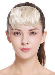 If you don't want to commit to cutting your hair, clip in bangs are a great option to immediately achieve the look without cutting your hair. Wig Me Up Typ 760 88 Hairpiece Micro Fringe Bangs With Comb Short Curved Light Blond