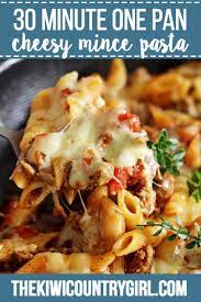 Cheesy One Pan Mince Pasta Recipe Mince Recipes Dinner Recipes Mince Recipes