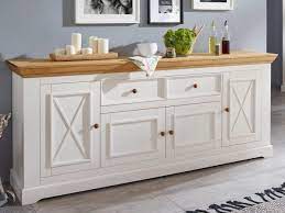 Sideboards kommen in diversen farben wie weißem oder dunklem massivholz und bieten platz für bücher, deko. Sideboard Weiss Massivholz Anrichte Milan 4 Holzturen Und 2 Schubladen Pinie Nordica Weiss Gewachst Casamia Wohnen