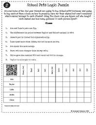 Harry potter logic puzzle answers. Harry Potter Themed Classroom Logic Puzzle Grids Tpt