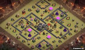 Find your favorite th 9 base build and import it directly into your because of that, the most common war bases are the anti 3 star bases that have the townhall on the outside. Town Hall 9 Th9 Trophy Farming War Base 197 With Link 4 2020 War Base Clash Of Clans Clasher Us