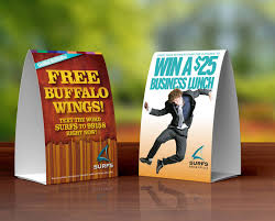 4x6 Table Tents Printing Full Color Restaurant Table Tents Printing Table Tent Printing At Low Cost Table Tents Grillin And Chillin Tent