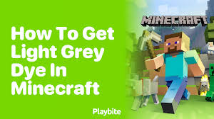Light Gray Dye | How To Craft Light Gray Dye In Minecraft | Minecraft Wiki