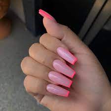 50 The Best Coffin Nail Designs Aesthetic Acrylic Nails Acrylic Aesthetic Aestheticacrylicnails Coff Fire Nails Pink Acrylic Nails Best Acrylic Nails