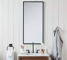Pottery barn kensington pivot wide rectangular mirror in brushed nickel! Kensington Rectangular Slim Mirror Pottery Barn