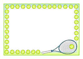 Tennis A4 Page Borders Sb11017 Sparklebox Tennis Clip Art Borders Borders