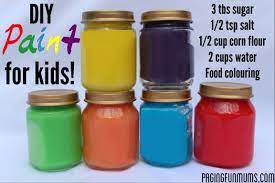 Diy Paint Made From Household Ingredients Homemade Paint Diy Painting Painting For Kids