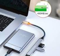 ‫موزع USB C متعدد المنافذ، محول USB من نوع محطة الإرساء بـ 4 منافذ، 1 موزع  USB 3.0 و3 منافذ USB 2.0 لأجهزة Macbook Pro/Air وPS4 وأجهزة الكمبيوتر ...‬‎
