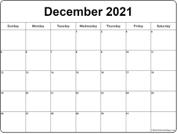 Free Monthly Calendar December 2021 In 2020 Free Monthly Calendar Monthly Calendar 2021 Calendar