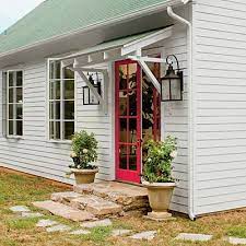 Light Airy Painting Studio Door Awnings Door Overhang House Exterior