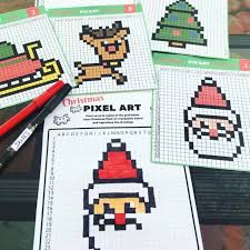 Pixel Art De Noel 12 Modeles A Imprimer Gratuitement Pixel Art Noel Art De Noel Et Pixel Art