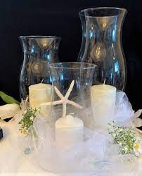 Vintage Crystal Clear Glass Hurricane