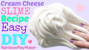Diy Cream Cheese Slime Easy How To Recipe Tutorial Video Cream Cheese Slime Cool Slime Recipes Slime